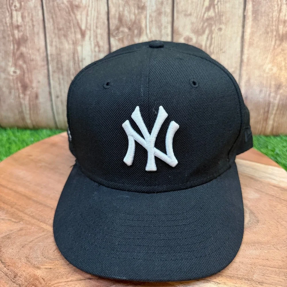 New Era 9FIFTY New York Yankees Hat Mens One Size Black 100th Anniversary Patch